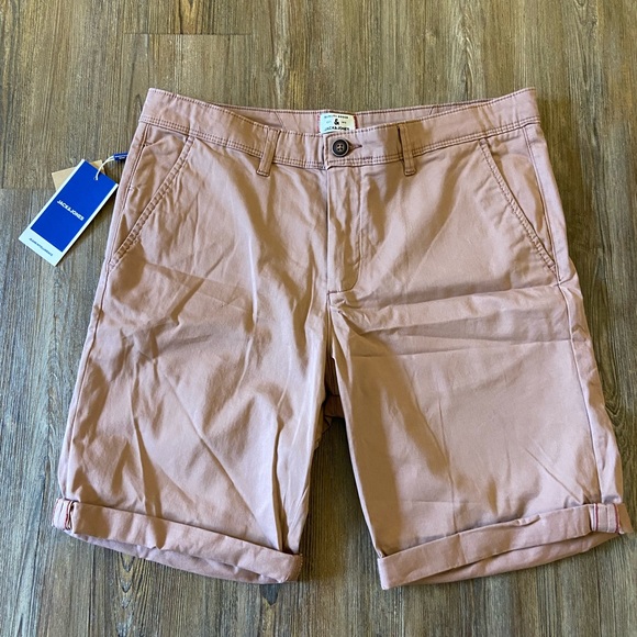 jack and jones bowie shorts burlwood size medium - Picture 3 of 13